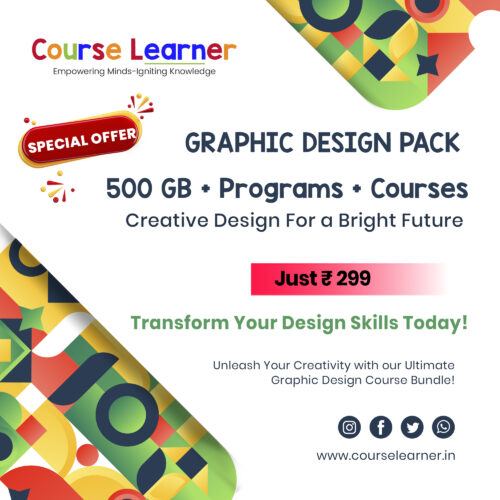 GRAPHIC DESIGN PACK 500 GB + Programs + Courses